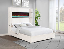 Load image into Gallery viewer, Tisdall Wingback Bed with Flame Visualizer
