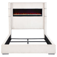 Load image into Gallery viewer, Tisdall Wingback Bed with Flame Visualizer
