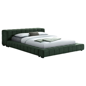 Trinity California King, E.king, Queen, & Full Bed Green & Light Taupe