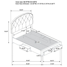 Load image into Gallery viewer, Marianna Panel Platform Storage Bed
