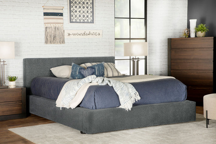 Gregory Upholstered Platform Bed Graphite image