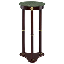 Load image into Gallery viewer, Edie Round Marble Top Accent Table Merlot
