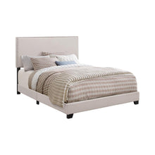 Load image into Gallery viewer, Boyd Full Upholstered Bed with Nailhead Trim Ivory image
