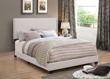 Load image into Gallery viewer, Boyd Eastern King Upholstered Bed with Nailhead Trim Ivory image
