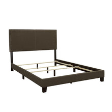 Load image into Gallery viewer, Boyd California King, King, &amp; Queen Upholstered Bed with Nailhead Trim Charcoal &amp; Grey
