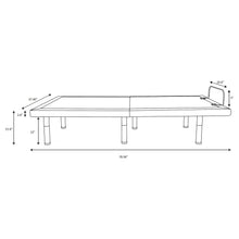 Load image into Gallery viewer, Negan Eastern King, E.King, Queen, &amp; Twin XL Adjustable Bed Base Grey and Black
