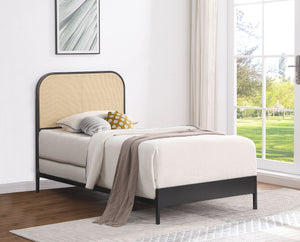 Amherst Eastern King, Queen, Full, & Twin Bed White & Black