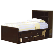 Load image into Gallery viewer, Phoenix Full Bookcase Bed with Underbed Storage Cappuccino image
