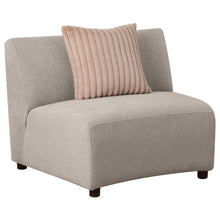 Load image into Gallery viewer, Fayette Upholstered Armless Chair Greige
