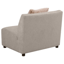 Load image into Gallery viewer, Fayette Upholstered Armless Chair Greige
