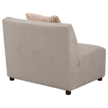 Load image into Gallery viewer, Fayette Upholstered Armless Chair Greige
