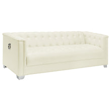 Load image into Gallery viewer, Chaviano Tufted Upholstered Sofa Pearl White image
