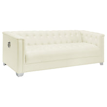 Load image into Gallery viewer, Chaviano Tufted Upholstered Sofa Pearl White
