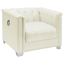 Load image into Gallery viewer, Chaviano Tufted Upholstered Chair Pearl White
