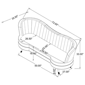 Sophia Stationary Loveseat