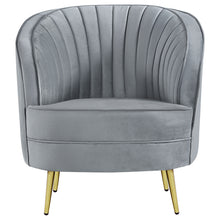 Load image into Gallery viewer, Sophia Upholstered Vertical Channel Tufted Chair Blue
