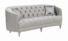 Load image into Gallery viewer, Avonlea Sloped Arm Tufted Sofa Grey image
