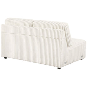 Emberson Upholstered Armless Loveseat Ivory
