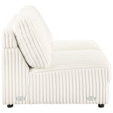 Load image into Gallery viewer, Emberson Upholstered Armless Loveseat Ivory
