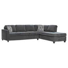 Load image into Gallery viewer, Mccord 2-piece Cushion Back Sectional Dark Grey image
