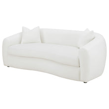 Load image into Gallery viewer, Isabella Upholstered Tight Back Sofa White
