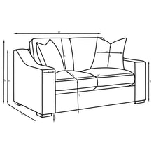 Load image into Gallery viewer, Ashlyn Upholstered Sloped Arms Loveseat White
