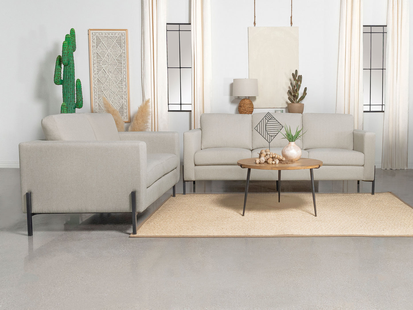 Tilly Upholstered Track Arms Sofa Set image