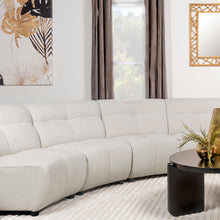 Load image into Gallery viewer, Charlotte Upholstered Curved Armless Chair Ivory
