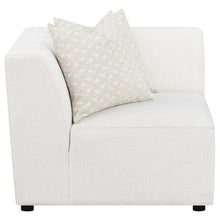 Load image into Gallery viewer, Freddie Upholstered Corner Chair Pearl
