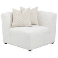 Load image into Gallery viewer, Freddie Upholstered Corner Chair Pearl
