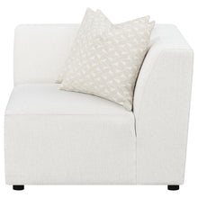 Load image into Gallery viewer, Freddie Upholstered Corner Chair Pearl
