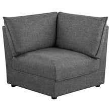 Load image into Gallery viewer, Sasha Upholstered Corner Chair Barely Black
