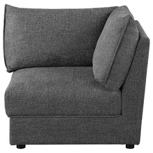 Load image into Gallery viewer, Sasha Upholstered Corner Chair Barely Black
