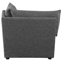 Load image into Gallery viewer, Sasha Upholstered Corner Chair Barely Black
