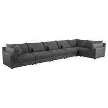 Load image into Gallery viewer, Sasha Upholstered Corner Chair Barely Black
