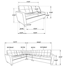 Load image into Gallery viewer, Georgina 5 Pc Stationary Sectionals Grey
