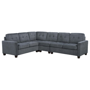 Georgina 4-piece Upholstered Modular Sectional Sofa Beige