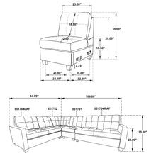 Load image into Gallery viewer, Georgina 4-piece Upholstered Modular Sectional Sofa Beige
