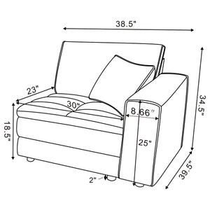 Atlantic Side Chair Sectionals