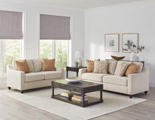 Load image into Gallery viewer, Christine Cushion Back Living Room Set Beige image
