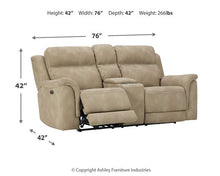 Load image into Gallery viewer, Next-Gen DuraPella Power Reclining Loveseat with Console
