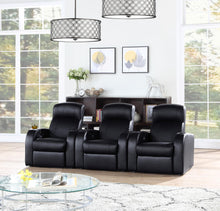 Load image into Gallery viewer, Cyrus Upholstered Recliner Home Theater Set
