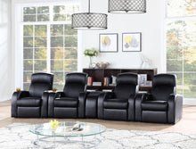 Load image into Gallery viewer, Cyrus Upholstered Recliner Home Theater Set
