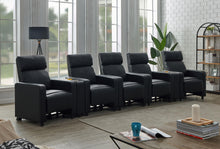 Load image into Gallery viewer, Toohey Upholstered Tufted Recliner Home Theater Set
