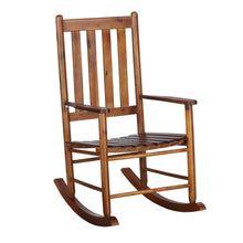 Load image into Gallery viewer, Annie Slat Back Wooden Rocking Chair Golden Brown image
