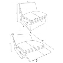 Load image into Gallery viewer, Collins Armless chair
