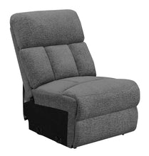 Load image into Gallery viewer, Bahrain Upholstered Armless Chair Charcoal
