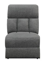 Load image into Gallery viewer, Bahrain Upholstered Armless Chair Charcoal
