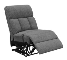 Load image into Gallery viewer, Bahrain Upholstered Armless Recliner Charcoal
