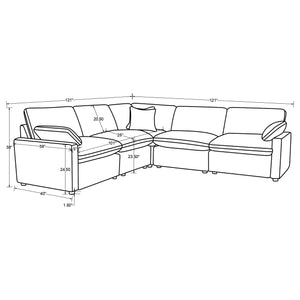 Collins Reclining Sectionals Upholstered
